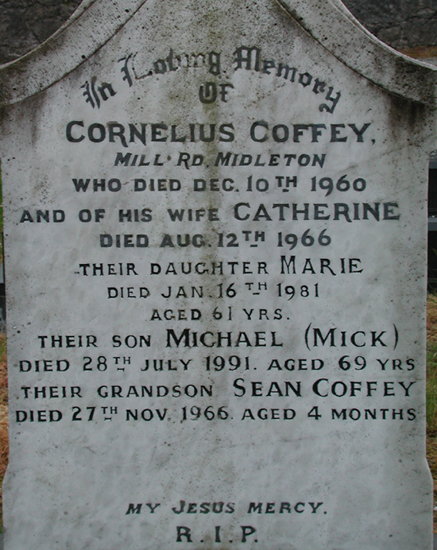 Coffey, Cornelius, Catherine, Marie, Michael (Mick) and grandson Sean.jpg 246.9K